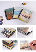 Light and Shadow Series Photo Album Ticket Storage Postcard 3 Inch memory 100 Pockets for Fujifilm Mini Film Paper Baby Family Scrapbook Albums DIY Memorable Gifts For Loved Ones Stevvex