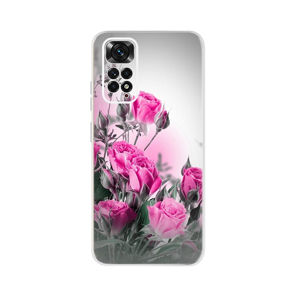 Light Luminous Case for Redmi Case Phone Cover in Soft and Hard PC Shockproof Anti-Scratch Case For Xiaomi Redmi Note 11 Case Redmi Note 11S Cover Luxury Cat Butterfly Soft Silicone Full Bumper For Xiaomi Redmi Note11 S Case Stevvex