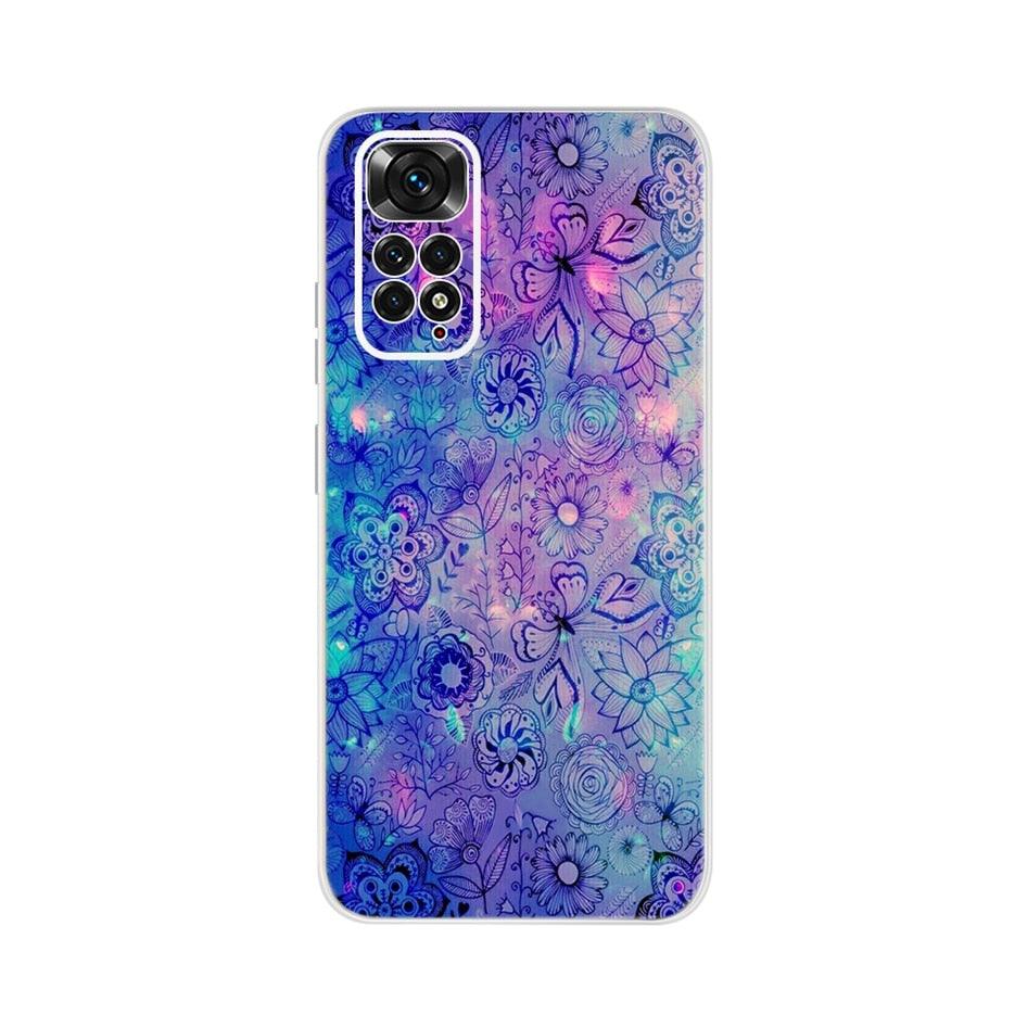 Light Luminous Case for Redmi Case Phone Cover in Soft and Hard PC Shockproof Anti-Scratch Case For Xiaomi Redmi Note 11 Case Redmi Note 11S Cover Luxury Cat Butterfly Soft Silicone Full Bumper For Xiaomi Redmi Note11 S Case Stevvex