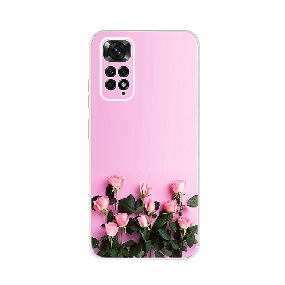 Light Luminous Case for Redmi Case Phone Cover in Soft and Hard PC Shockproof Anti-Scratch Case For Xiaomi Redmi Note 11 Case Redmi Note 11S Cover Luxury Cat Butterfly Soft Silicone Full Bumper For Xiaomi Redmi Note11 S Case Stevvex