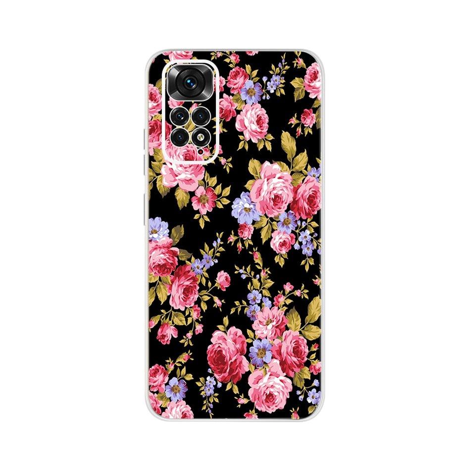 Light Luminous Case for Redmi Case Phone Cover in Soft and Hard PC Shockproof Anti-Scratch Case For Xiaomi Redmi Note 11 Case Redmi Note 11S Cover Luxury Cat Butterfly Soft Silicone Full Bumper For Xiaomi Redmi Note11 S Case Stevvex