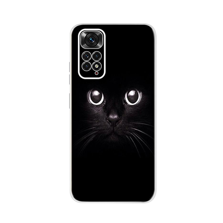 Light Luminous Case for Redmi Case Phone Cover in Soft and Hard PC Shockproof Anti-Scratch Case For Xiaomi Redmi Note 11 Case Redmi Note 11S Cover Luxury Cat Butterfly Soft Silicone Full Bumper For Xiaomi Redmi Note11 S Case Stevvex