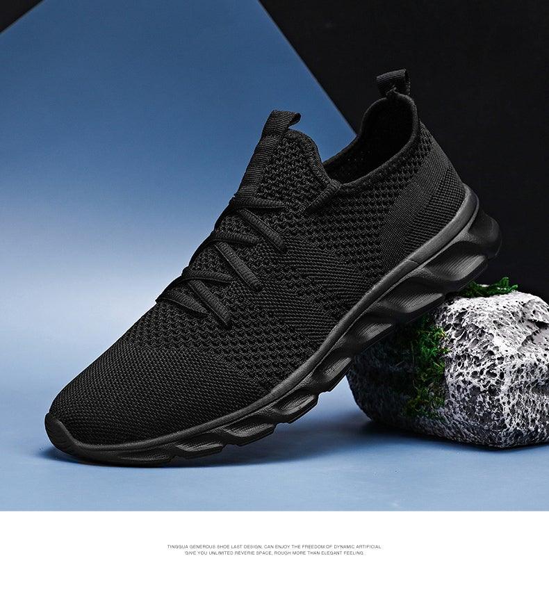 Light Mans Running Shoes Comfortable Breathable Men's Sneaker Casual Antiskid And Wear-Resistant Jogging Mens Sport Lace Up Low Top Jogging Man Athletic Sneakers Stevvex