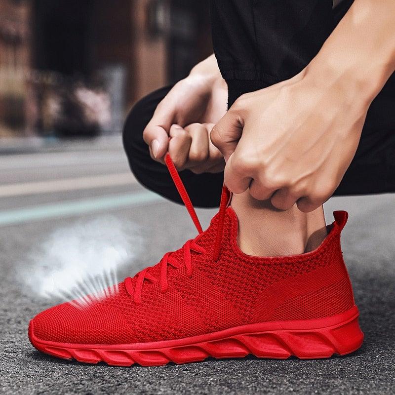 Light Mans Running Shoes Comfortable Breathable Men's Sneaker Casual Antiskid And Wear-Resistant Jogging Mens Sport Lace Up Low Top Jogging Man Athletic Sneakers Stevvex