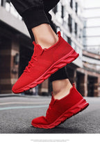 Light Mans Running Shoes Comfortable Breathable Men's Sneaker Casual Antiskid And Wear-Resistant Jogging Mens Sport Lace Up Low Top Jogging Man Athletic Sneakers Stevvex