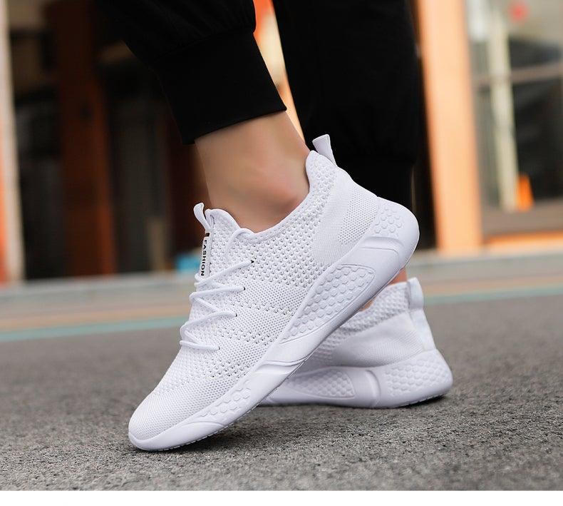 Light Mans Running Shoes Comfortable Breathable Men's Sneaker Casual Antiskid And Wear-Resistant Jogging Mens Sport Lace Up Low Top Jogging Man Athletic Sneakers Stevvex