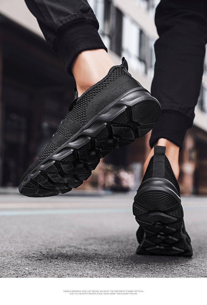Light Mans Running Shoes Comfortable Breathable Men's Sneaker Casual Antiskid And Wear-Resistant Jogging Mens Sport Lace Up Low Top Jogging Man Athletic Sneakers Stevvex