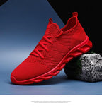 Light Mans Running Shoes Comfortable Breathable Men's Sneaker Casual Antiskid And Wear-Resistant Jogging Mens Sport Lace Up Low Top Jogging Man Athletic Sneakers Stevvex