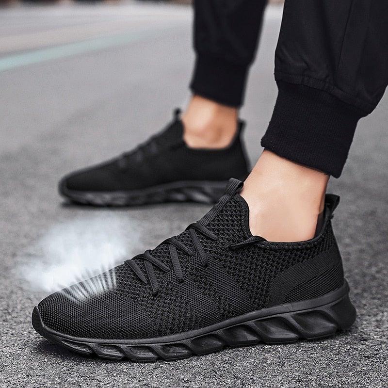 Light Mans Running Shoes Comfortable Breathable Men's Sneaker Casual Antiskid And Wear-Resistant Jogging Mens Sport Lace Up Low Top Jogging Man Athletic Sneakers Stevvex