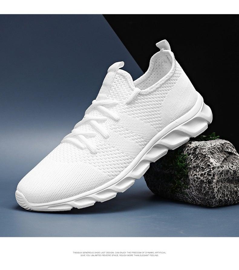 Light Mans Running Shoes Comfortable Breathable Men's Sneaker Casual Antiskid And Wear-Resistant Jogging Mens Sport Lace Up Low Top Jogging Man Athletic Sneakers Stevvex