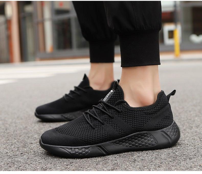 Light Mans Running Shoes Comfortable Breathable Men's Sneaker Casual Antiskid And Wear-Resistant Jogging Mens Sport Lace Up Low Top Jogging Man Athletic Sneakers Stevvex