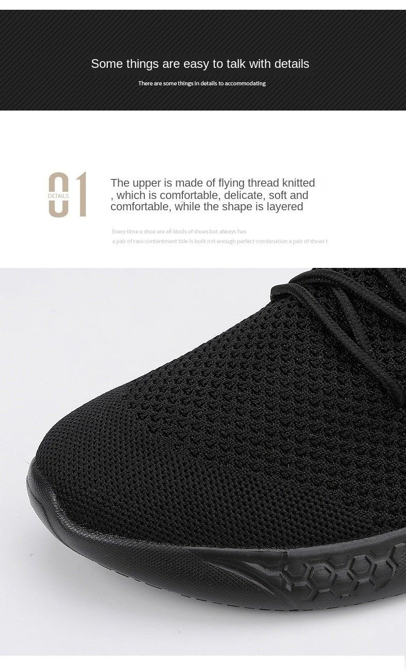 Light Running Comfortable Casual Men's Sneaker Breathable Non-slip Wear-resistant Outdoor Walking Men Sport Flat Breathable Summer Walking Beach Mesh Shoes Comfortable Mesh Athletic Sneakers Stevvex