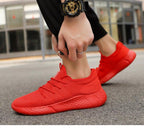 Light Running Comfortable Casual Men's Sneaker Breathable Non-slip Wear-resistant Outdoor Walking Men Sport Flat Breathable Summer Walking Beach Mesh Shoes Comfortable Mesh Athletic Sneakers Stevvex
