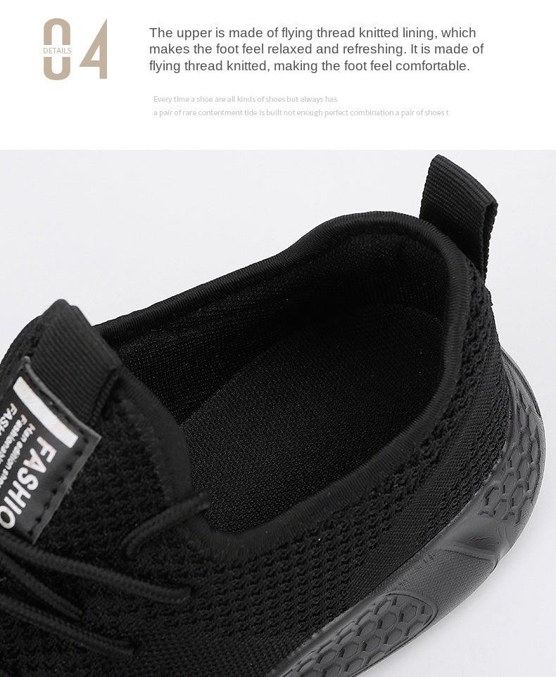 Light Running Comfortable Casual Men's Sneaker Breathable Non-slip Wear-resistant Outdoor Walking Men Sport Flat Breathable Summer Walking Beach Mesh Shoes Comfortable Mesh Athletic Sneakers Stevvex