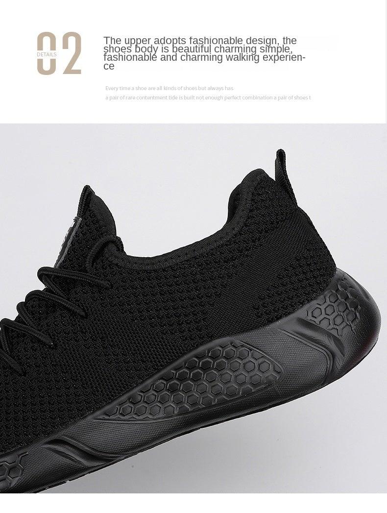 Light Running Comfortable Casual Men's Sneaker Breathable Non-slip Wear-resistant Outdoor Walking Men Sport Flat Breathable Summer Walking Beach Mesh Shoes Comfortable Mesh Athletic Sneakers Stevvex