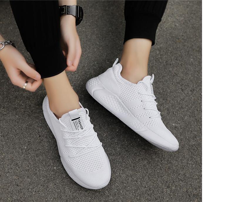 Light Running Comfortable Casual Men's Sneaker Breathable Non-slip Wear-resistant Outdoor Walking Men Sport Flat Breathable Summer Walking Beach Mesh Shoes Comfortable Mesh Athletic Sneakers Stevvex