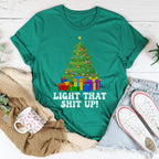 Light That Up Christmas Tree Tee