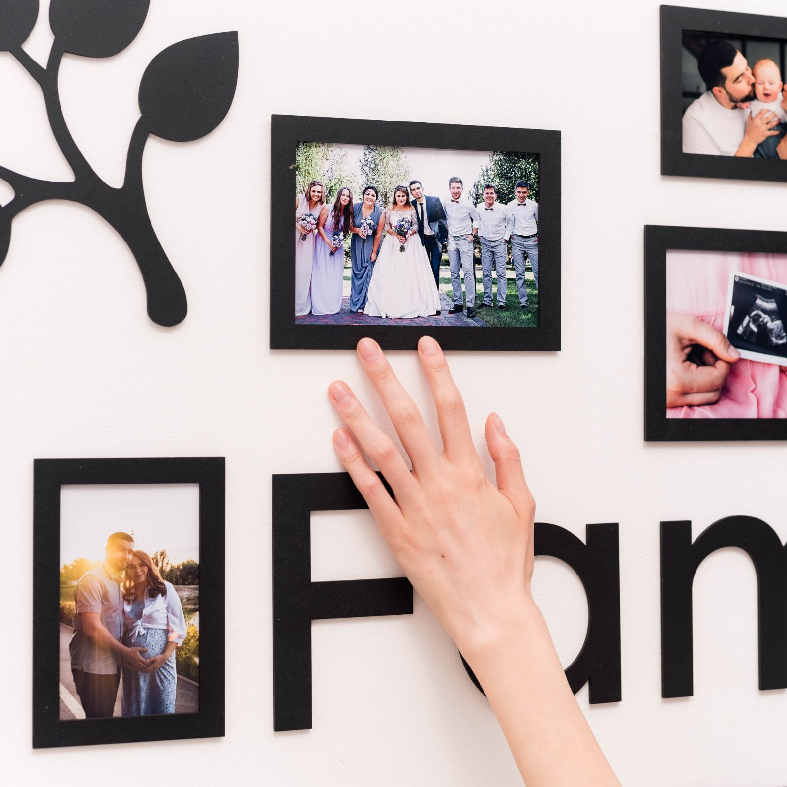 Wooden Led Family Tree - Black Ember - SJB-DIAMOND ELITES