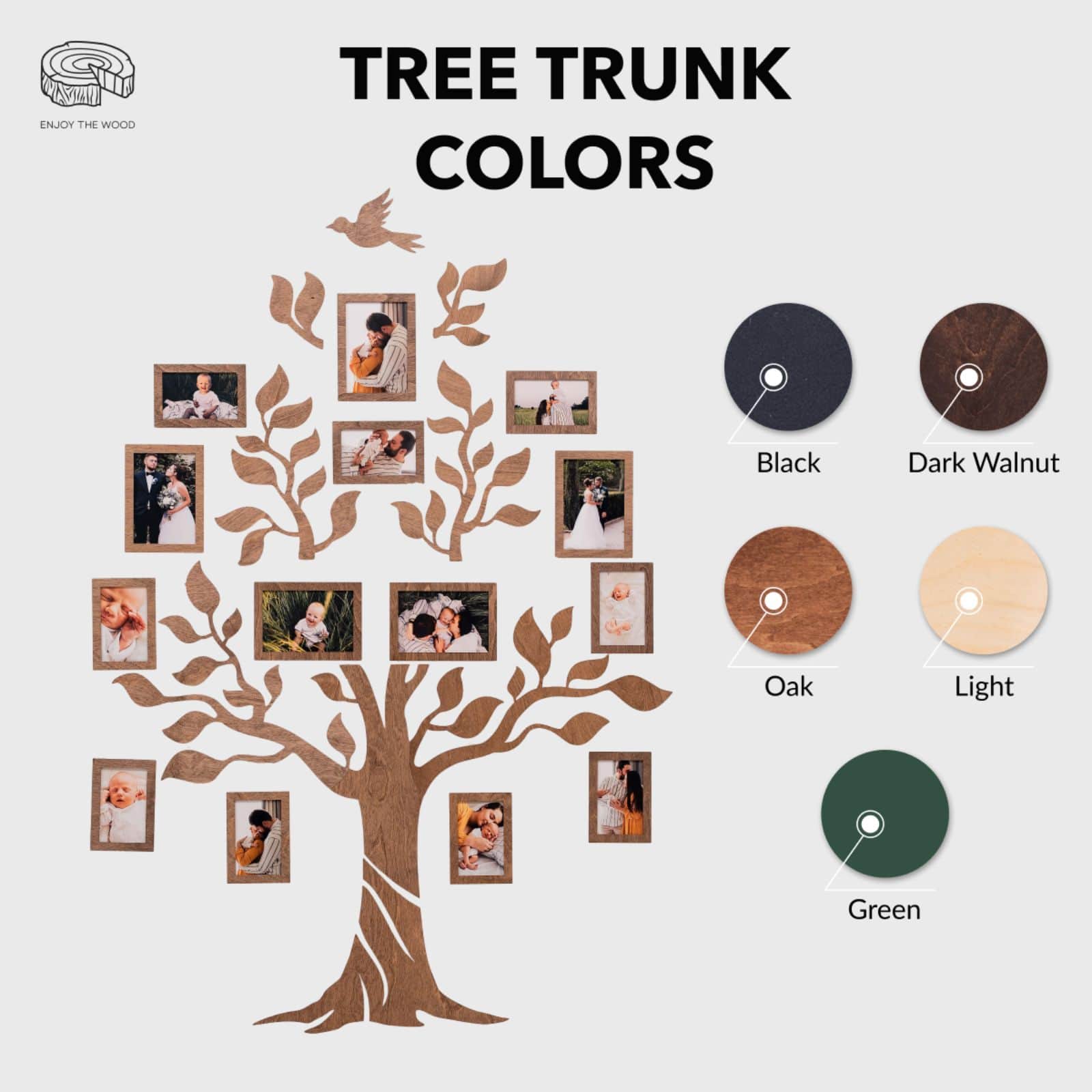 Wooden Led Family Tree - Nova - SJB-DIAMOND ELITES