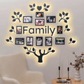 Wooden Led Family Tree - Black Ember - SJB-DIAMOND ELITES