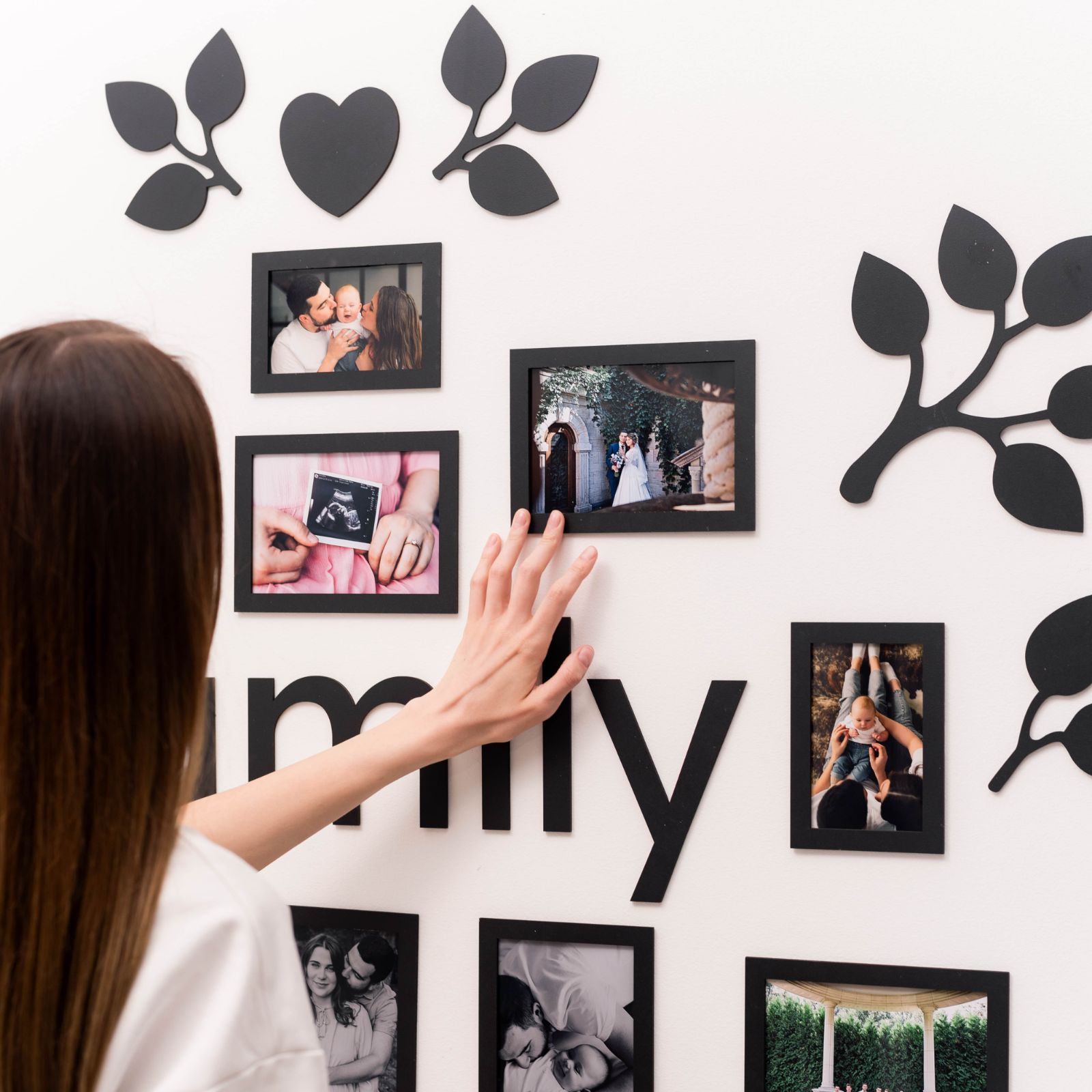 Wooden Led Family Tree - Black Ember - SJB-DIAMOND ELITES