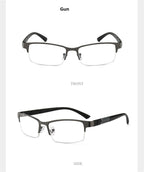 Lightweight Alloy Semi-Rimless Reading Glasses For  Men And Women With Quality Half Frame  Men Reading Glasses  For Men New Retro Eyewear
