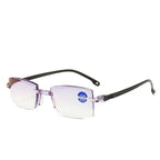 Lightweight Alloy Semi-Rimless Reading Glasses For  Men And Women With Quality Half Frame  Men Reading Glasses  For Men New Retro Eyewear
