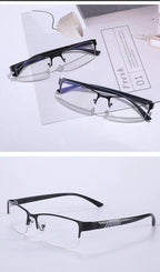 Lightweight Alloy Semi-Rimless Reading Glasses For  Men And Women With Quality Half Frame  Men Reading Glasses  For Men New Retro Eyewear