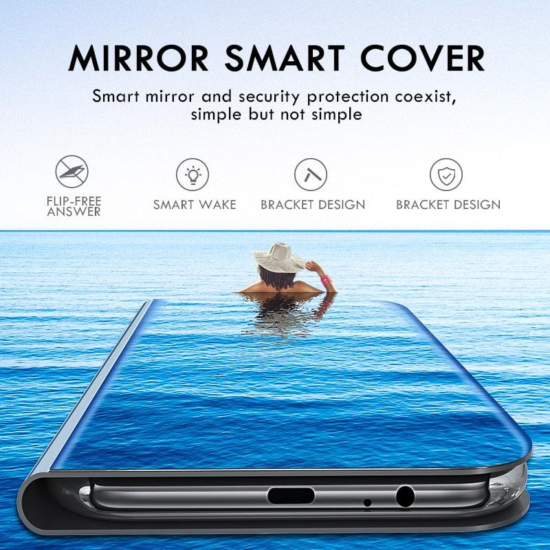 Lightweight Anti Peeping Magnetic Double-Sided Privacy Clear Back Metal Bumper Anti-Spy Phone Cases Cover for iPhone iPhone Smart Mirror Flip Case For iPhone 13 12 11 Pro XS Max XR Magnetic Stand Cover Stevvex