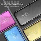 Lightweight Anti Peeping Magnetic Double-Sided Privacy Clear Back Metal Bumper Anti-Spy Phone Cases Cover for iPhone iPhone Smart Mirror Flip Case For iPhone 13 12 11 Pro XS Max XR Magnetic Stand Cover Stevvex