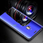 Lightweight Anti Peeping Magnetic Double-Sided Privacy Clear Back Metal Bumper Anti-Spy Phone Cases Cover for iPhone iPhone Smart Mirror Flip Case For iPhone 13 12 11 Pro XS Max XR Magnetic Stand Cover Stevvex