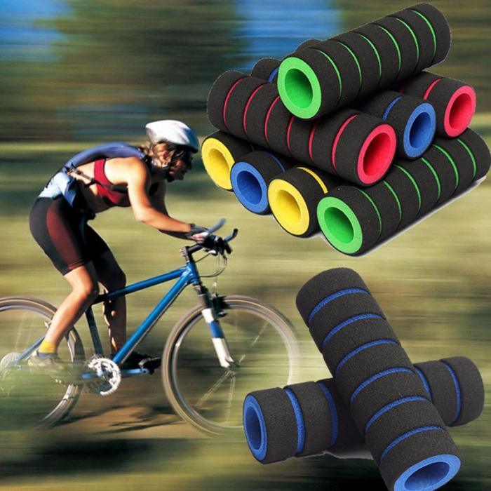 Lightweight Bike Handlebar Foam Sponge Cycling Anti-Shock Non-Slip Skid-Proof Handle Bar Grips Bike Foam Handlebar Cover Handle Bar Foam Soft Grips Sponge Non-Slip Handle Grips For Bike Racing Bicycle Motorcycle Stevvex