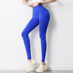 Lightweight Gym Yoga Seamless Pants Sports Clothes High Waist Lift Skinny Tight Stretchy High Waist Athletic Exercise Fitness Leggings Comfortable Activewear Pants Stevvex