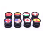 Lightweight Mini Bicycle National Flag Handlebar End Plugs For Mountain Road Bike Bicycle Grips Parts Protective Cover Handlebar Bar End Plugs Plastic Bike Handlebar End Caps For Road Bike Most Bicycle Stevvex