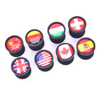 Lightweight Mini Bicycle National Flag Handlebar End Plugs For Mountain Road Bike Bicycle Grips Parts Protective Cover Handlebar Bar End Plugs Plastic Bike Handlebar End Caps For Road Bike Most Bicycle Stevvex