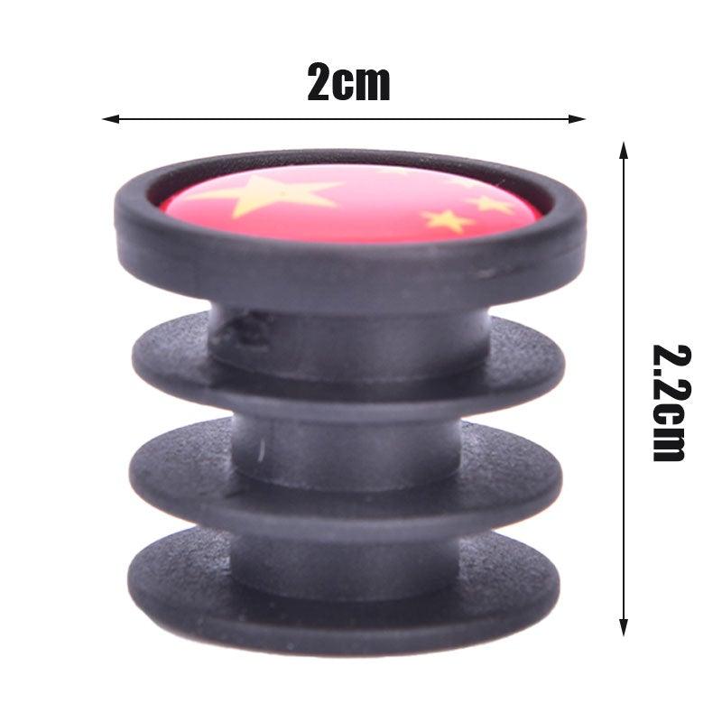 Lightweight Mini Bicycle National Flag Handlebar End Plugs For Mountain Road Bike Bicycle Grips Parts Protective Cover Handlebar Bar End Plugs Plastic Bike Handlebar End Caps For Road Bike Most Bicycle Stevvex