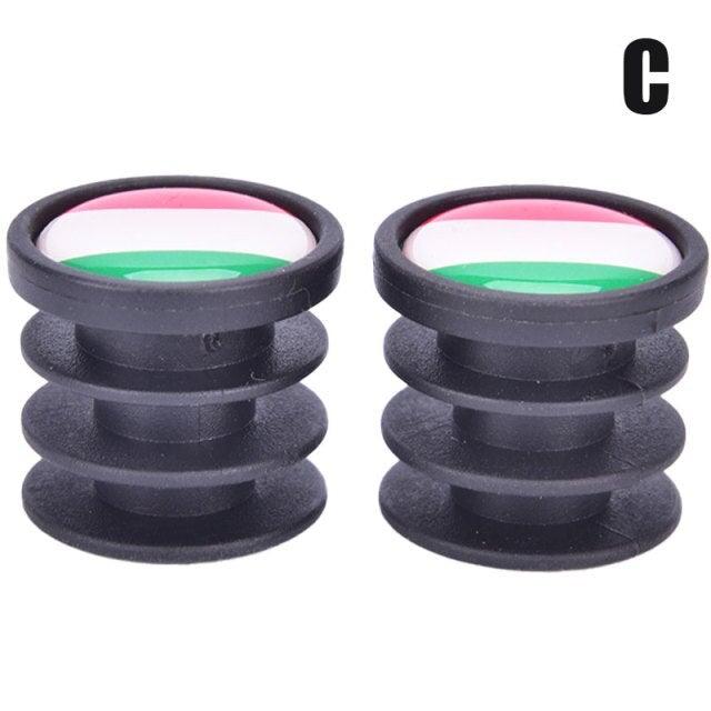 Lightweight Mini Bicycle National Flag Handlebar End Plugs For Mountain Road Bike Bicycle Grips Parts Protective Cover Handlebar Bar End Plugs Plastic Bike Handlebar End Caps For Road Bike Most Bicycle Stevvex