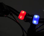 Lightweight Mini LED Silicone Bicycle Front Rear Light Waterproof Mountain Road Bike Cycling Headlight Tail Warning Lamp Silicone LED Bike Light Bike Headlight And Taillight Multi-Purpose Waterproof Bike Light For Cycling Stevvex
