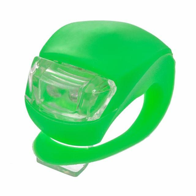 Lightweight Mini LED Silicone Bicycle Front Rear Light Waterproof Mountain Road Bike Cycling Headlight Tail Warning Lamp Silicone LED Bike Light Bike Headlight And Taillight Multi-Purpose Waterproof Bike Light For Cycling Stevvex