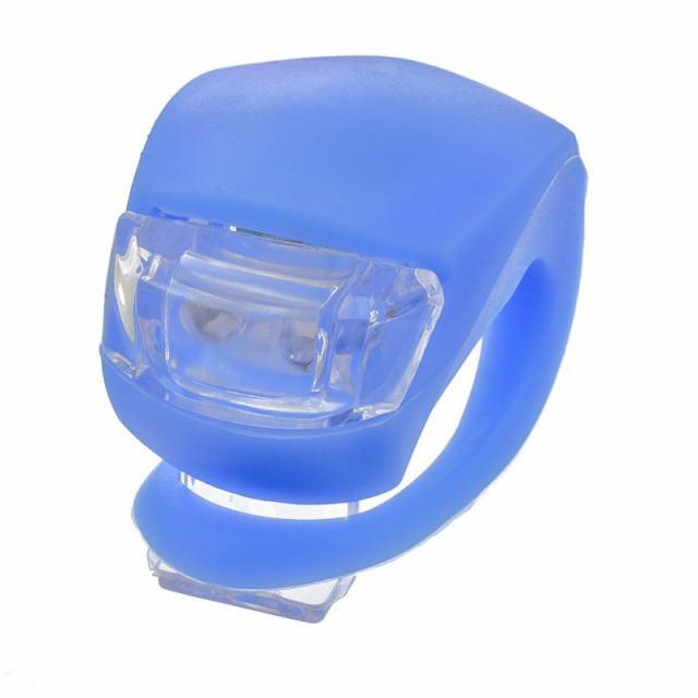 Lightweight Mini LED Silicone Bicycle Front Rear Light Waterproof Mountain Road Bike Cycling Headlight Tail Warning Lamp Silicone LED Bike Light Bike Headlight And Taillight Multi-Purpose Waterproof Bike Light For Cycling Stevvex