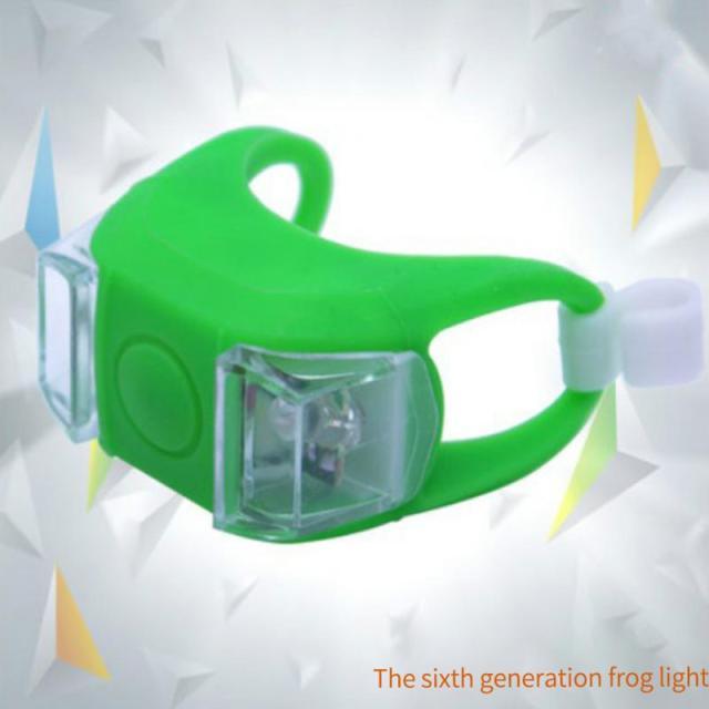 Lightweight Mini LED Silicone Bicycle Front Rear Light Waterproof Mountain Road Bike Cycling Headlight Tail Warning Lamp Silicone LED Bike Light Bike Headlight And Taillight Multi-Purpose Waterproof Bike Light For Cycling Stevvex