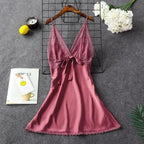 Lightweight Pink Women Sleepwear Classic Design Silk Bathrobe Lace Trim Bridesmaid Bride Party Robes Stevvex