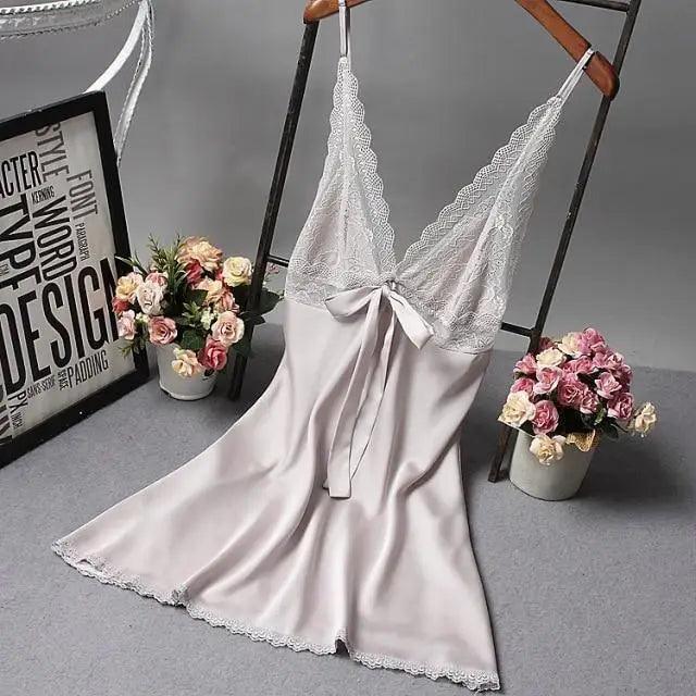 Lightweight Pink Women Sleepwear Classic Design Silk Bathrobe Lace Trim Bridesmaid Bride Party Robes Stevvex