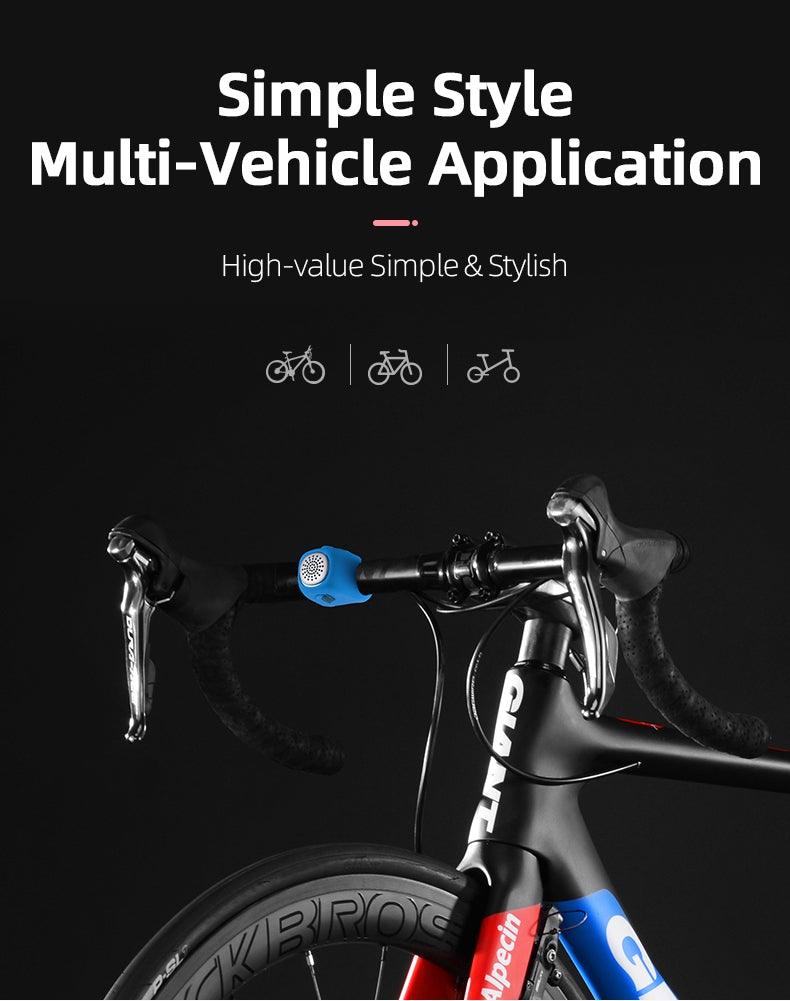 Lightweight Portable Bicycle Bell Electric Horn Mountain Bike Bell Accessories 90dB Cycling Handlebar Silica Gel Shell Electric Cycling Bells Water Resistant Cycling Bells Horn Loud Bicycle Horns Bicycle Accessories Stevvex