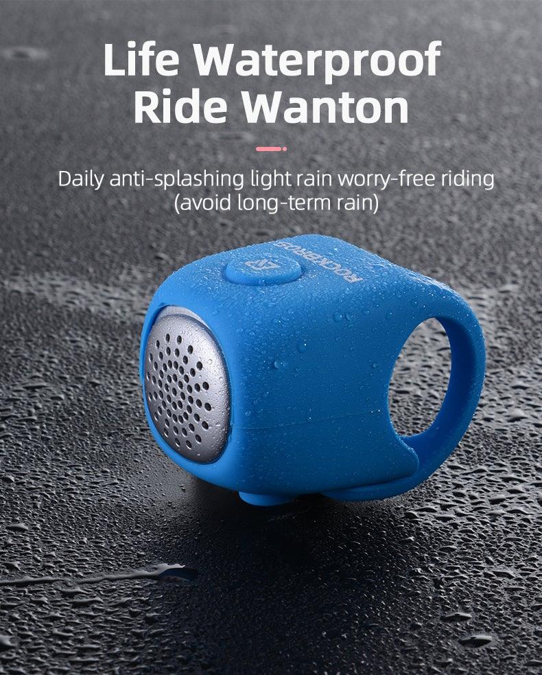 Lightweight Portable Bicycle Bell Electric Horn Mountain Bike Bell Accessories 90dB Cycling Handlebar Silica Gel Shell Electric Cycling Bells Water Resistant Cycling Bells Horn Loud Bicycle Horns Bicycle Accessories Stevvex