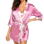 Lightweight Soft Women Comfortable Bathrobes Elegant Design Vintage Ladies Nightwear Ladies Sleepwear Stevvex