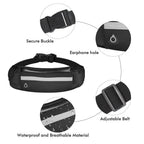 Lightweight Sports Running Waist Bag Unisex Belt Bag Waterproof Fanny Pack Bright Colors Fitness Workout Waist Bag Stevvex