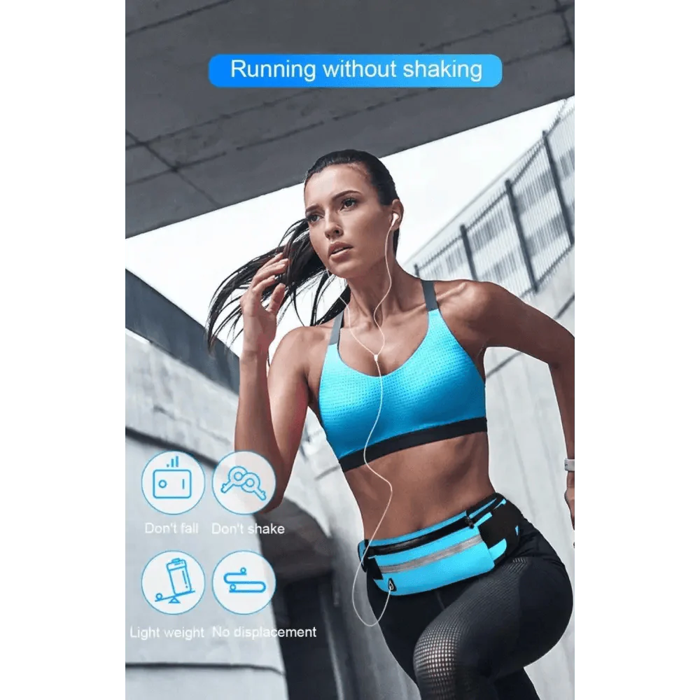Lightweight Sports Running Waist Bag Unisex Belt Bag Waterproof Fanny Pack Bright Colors Fitness Workout Waist Bag Stevvex