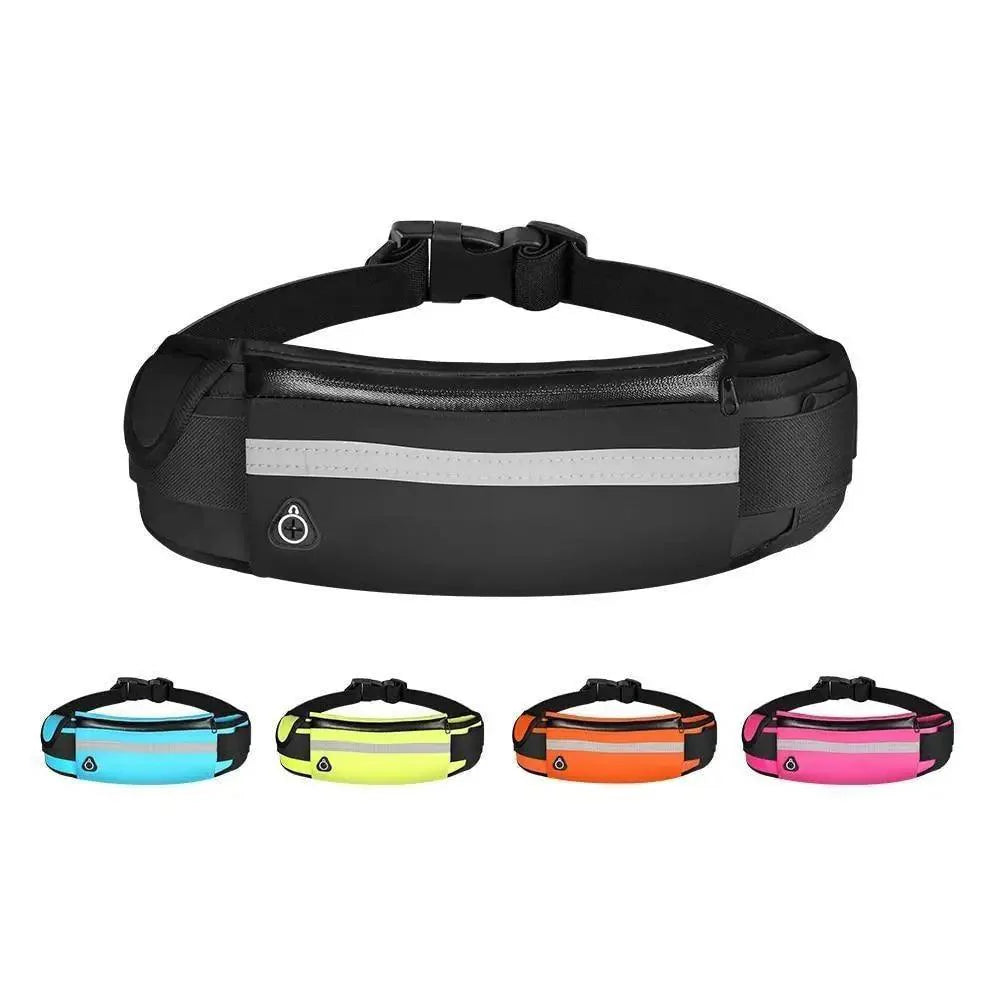 Lightweight Sports Running Waist Bag Unisex Belt Bag Waterproof Fanny Pack Bright Colors Fitness Workout Waist Bag Stevvex
