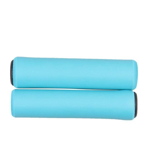 Lightweight Super Light Silicone Non-Slip Shock Absorption Road Handle Bike Parts Silica Gel Super Light Anti-Skid Shock Proof Handle Bar Locking Grips Cycling Grips Accessory Stevvex